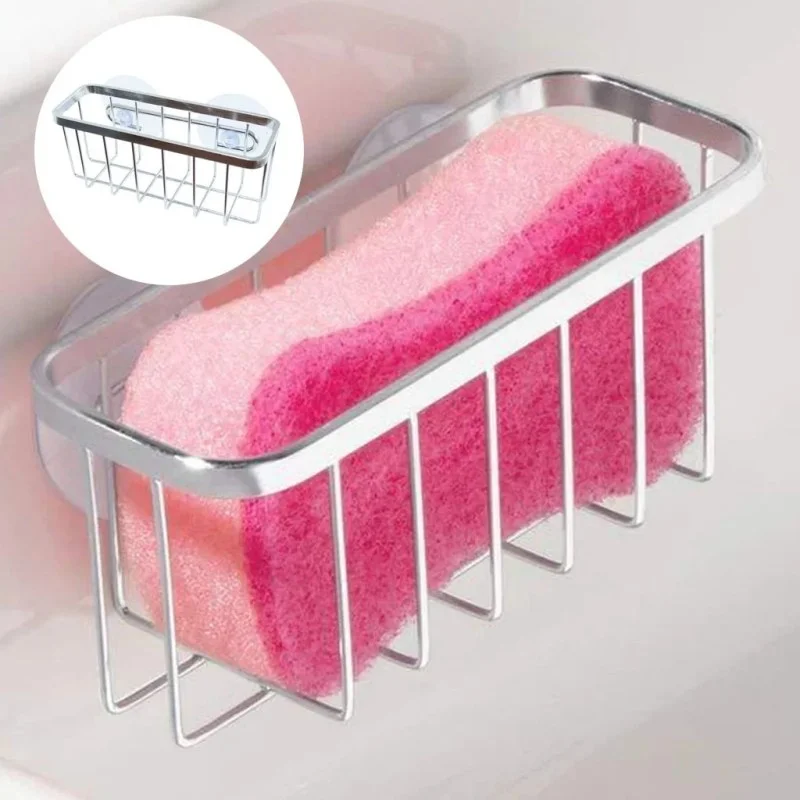 Stainless Steel Sink Sponges Kitchen Storage Organizer -000757