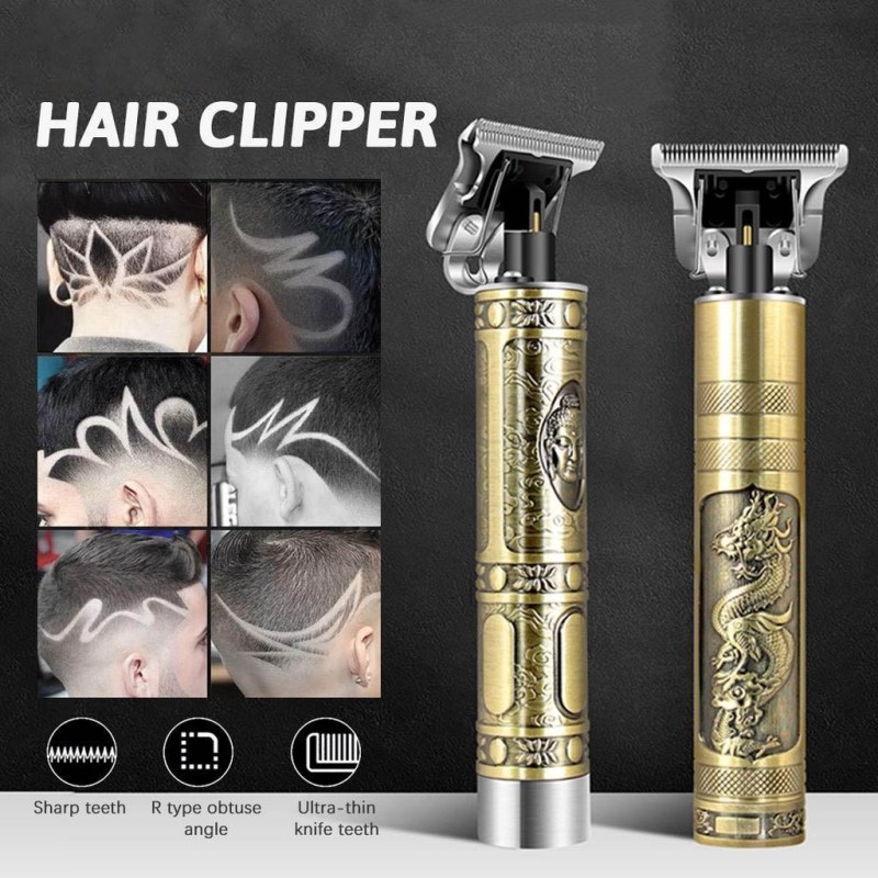  Fixed Battery Vintage T9 Professional Electric Hair Trimmer 
