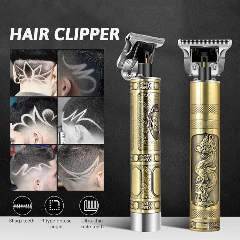  Fixed Battery Vintage T9 Professional Electric Hair Trimmer 