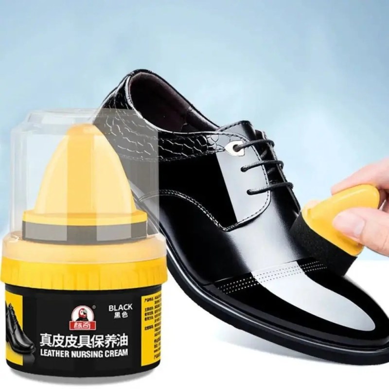  1 Pcs Set Shoe Cleaner & Leather Repair Cream – Shoe Polish, Brightening Shine Wax & Rich Gloss Boot Care -000777