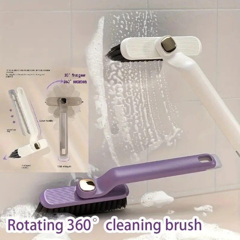 Multipurpose Bathroom Tile Floor Gap Cleaning Brush Rotating Crevice Brushes-000816
