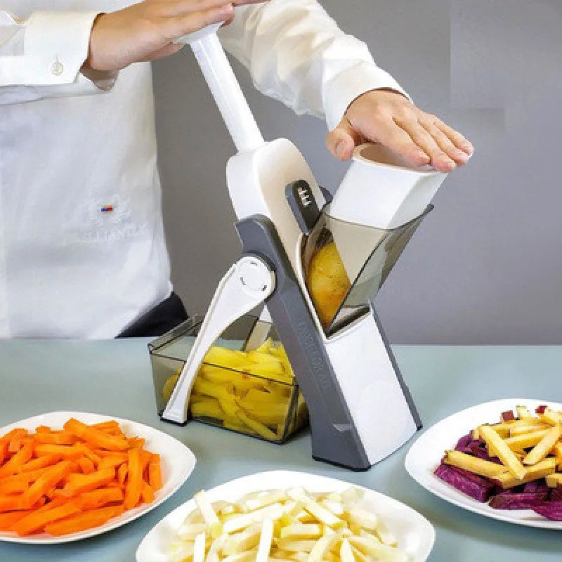  4-in-1 Adjustable BRAVA Spring Slicer for household kitchen-000104