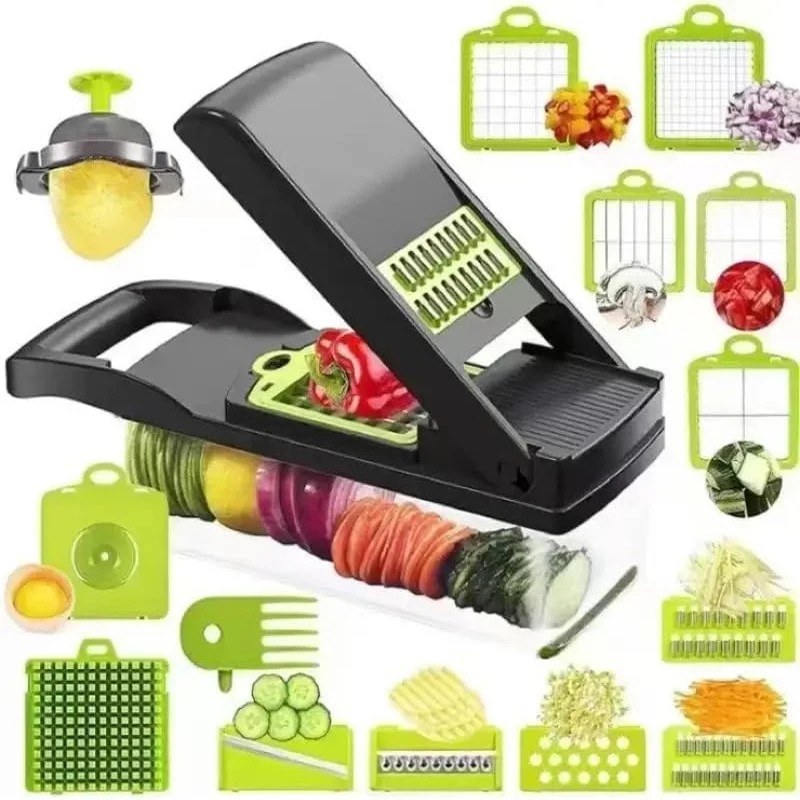 16 IN1 Vegetable Cutter Tomato Carrot Grater Cheese French Onion Shredders Kitchen Tool-000766