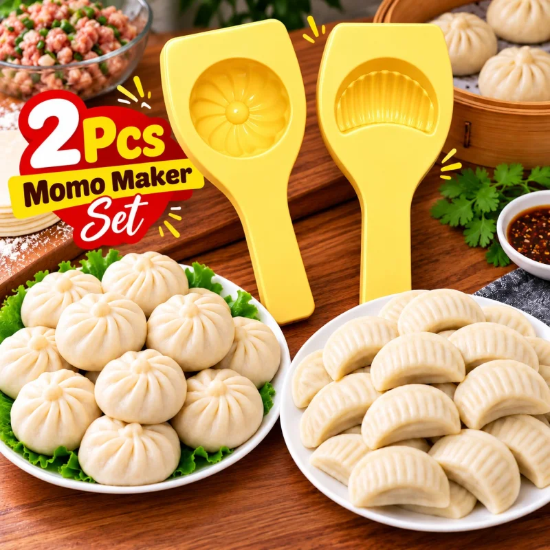 2 Pcs Dumpling & Momo Maker Set – Easy Homemade Dumplings, Momos & Stuffed Buns_0942