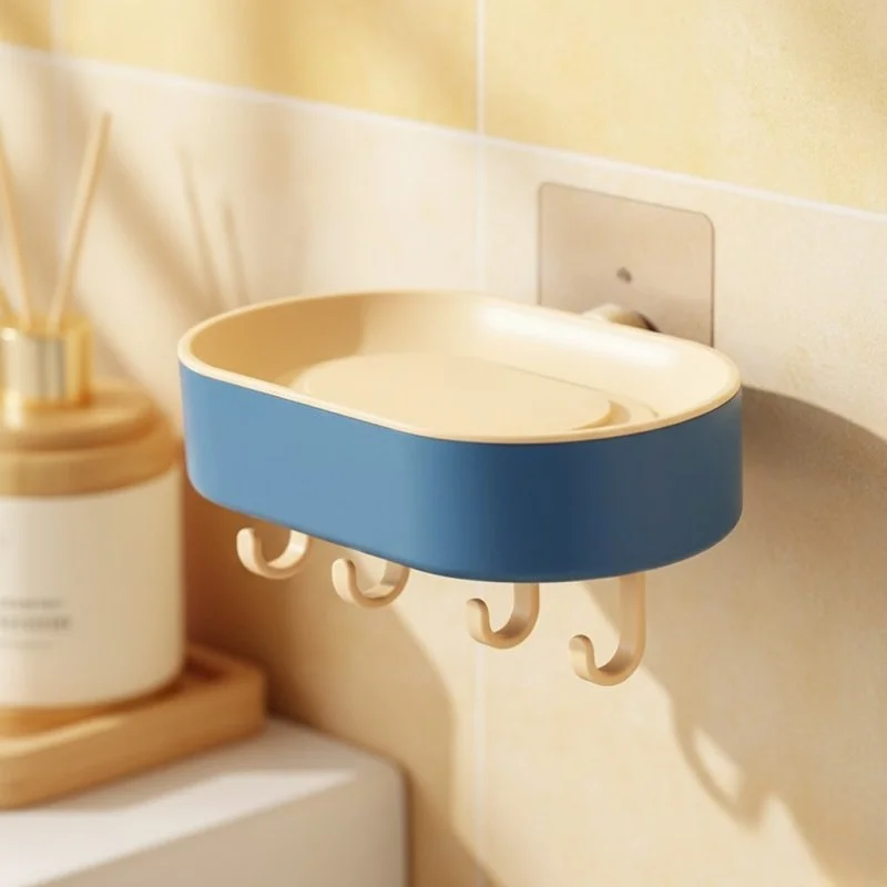  Multifunctional Punching-free Bathroom Soap Storage Box - 000759