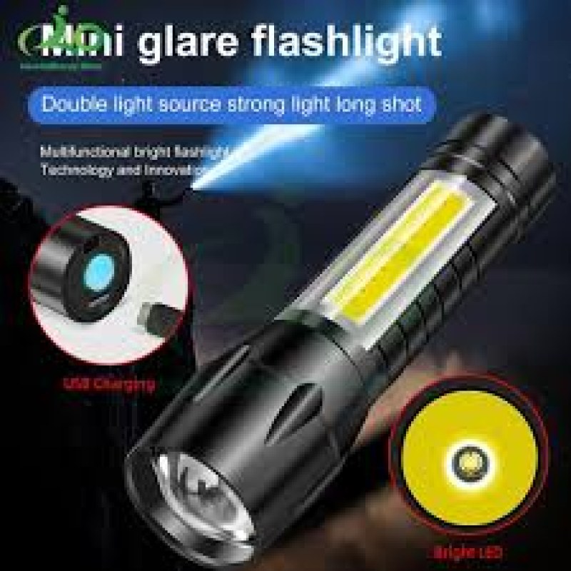 Geepas GP-009 Rechargeable Led Flashlight Torch Lamp-000595