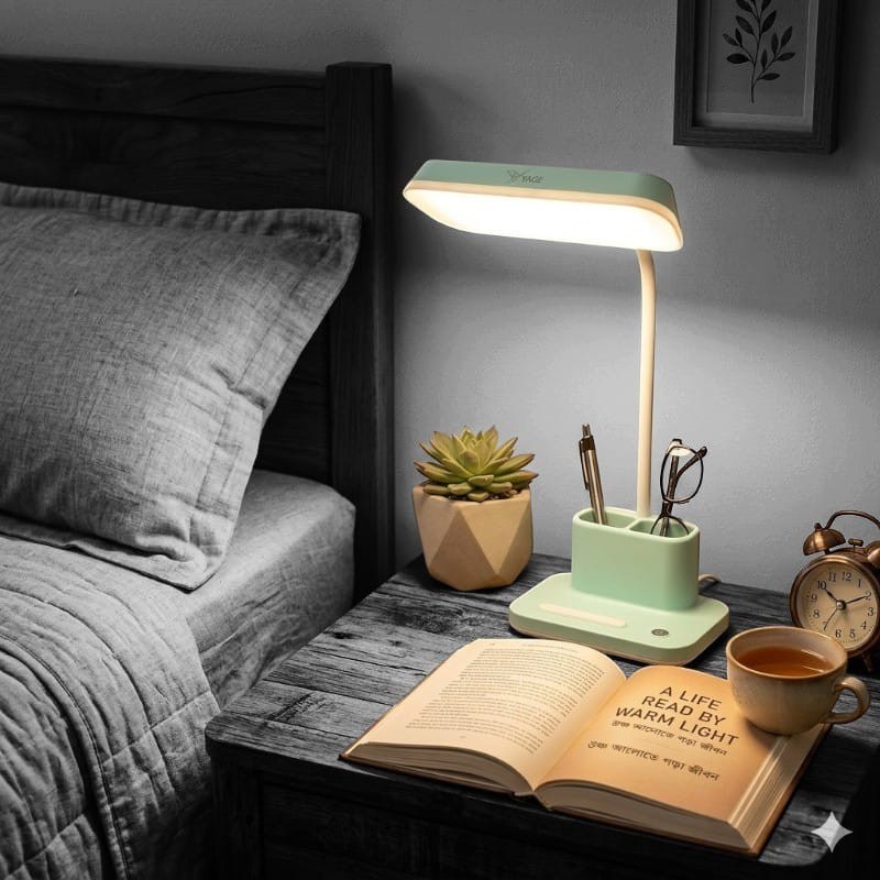 YG-T031C Rechargeable LED Folding Desk Lamp Eye Protection Touch Dimming Working Reading Table Lamp-000788