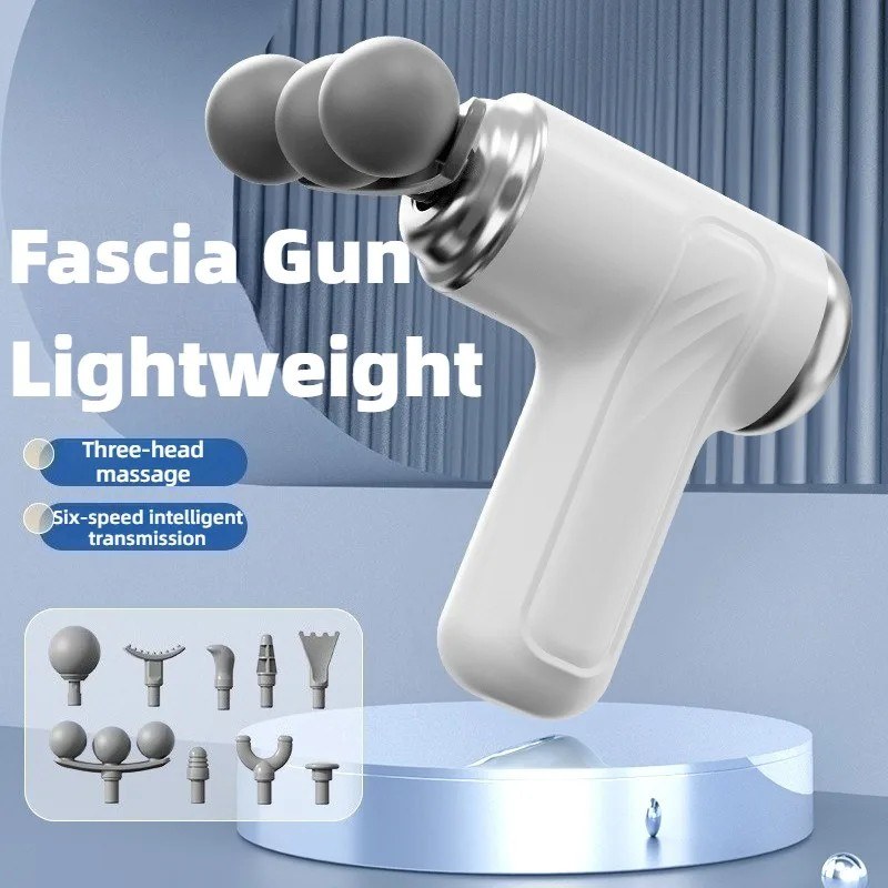  Powerful Fascia Machine Gun Small Strong Low-noise Relieve Pain Muscle Massager Pistol Professional Electric Massage Device