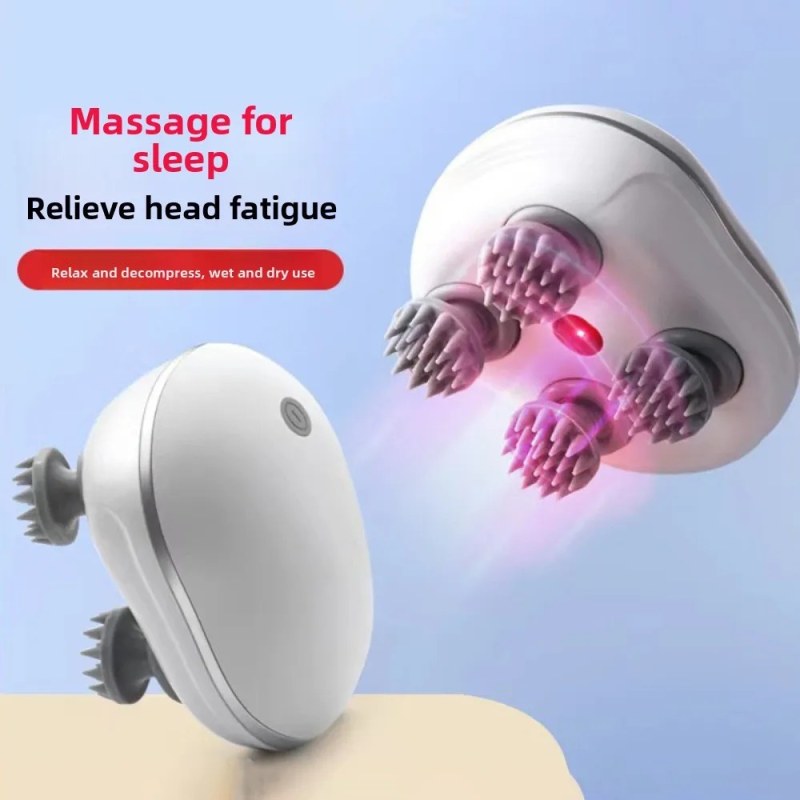  Head & Body Massager with Infrared Therapy Multi-Purpose Rechargeable Full Body Relaxation Massager-000911