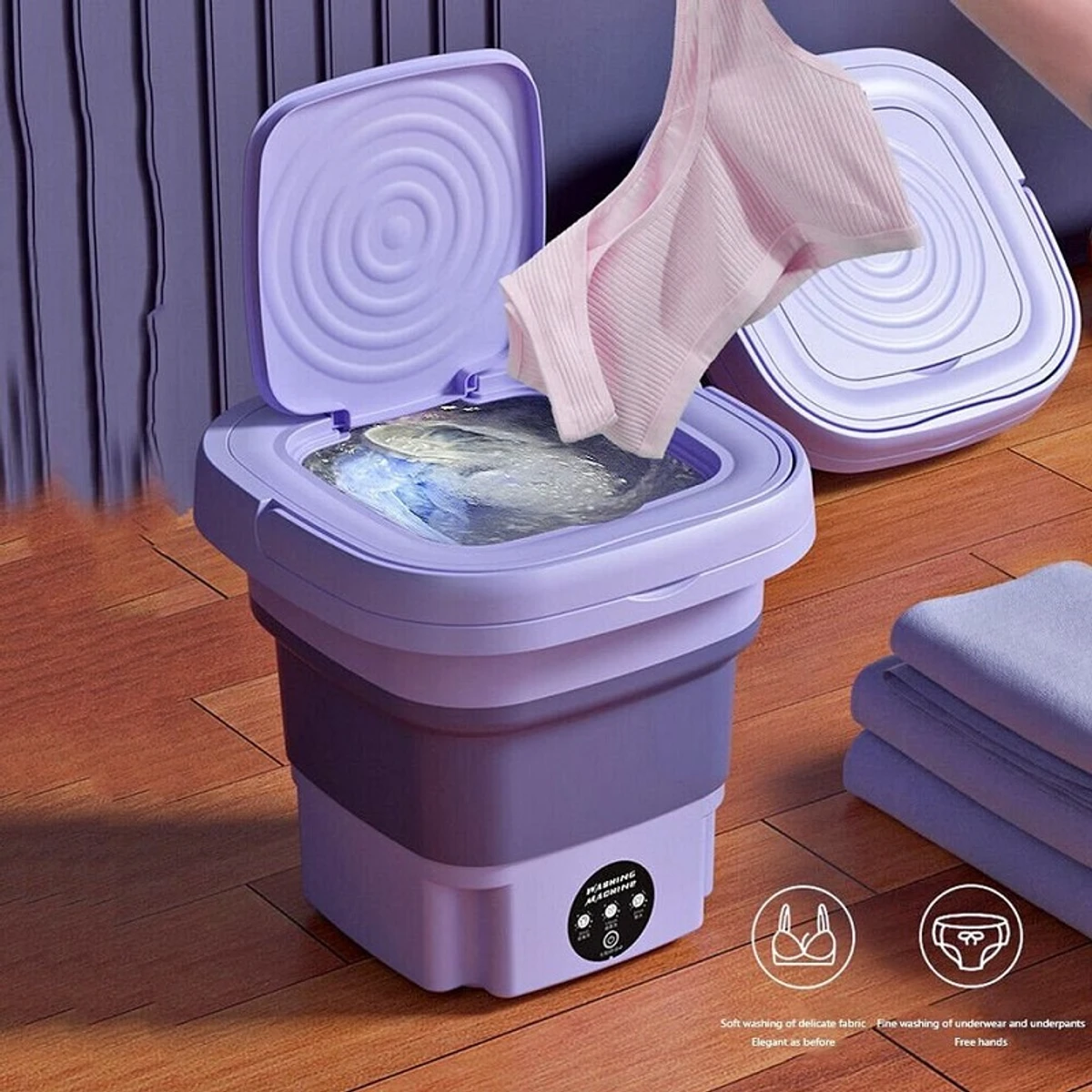 Foldable Mini Washer and Dryer Portable mini washing machine